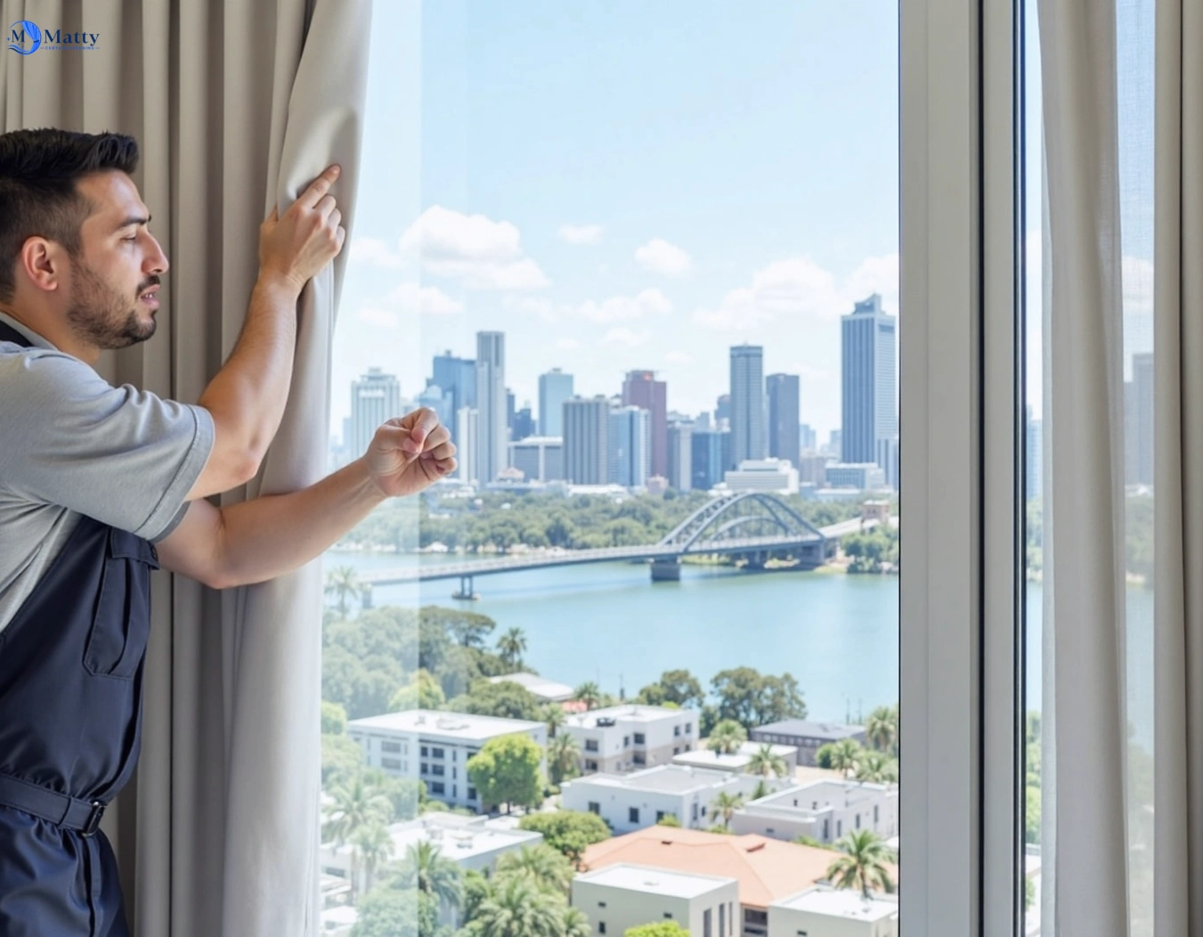 Professional curtain steam cleaning service dee-why-nsw QLD by Matty Curtain Cleaning